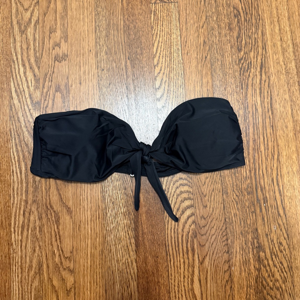 Old Navy Women’s Black Bandeau tie Front Bikini Top size XL